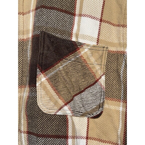 Vintage Distressed 70s Big Mac Flannel Button Up Shirt Adult Size Large MiUSA - Picture 6 of 16